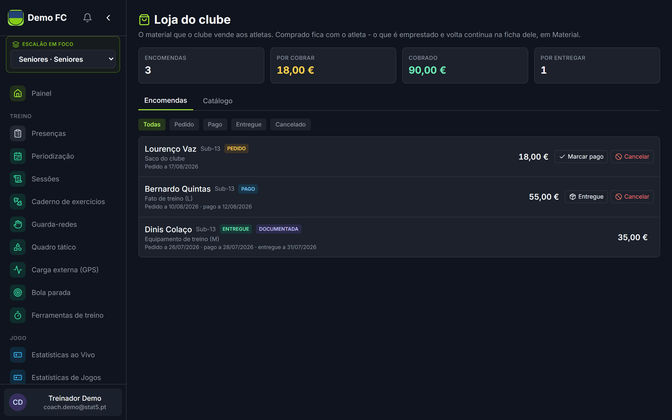 Loja do clube